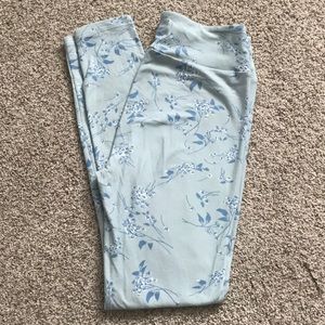 LuLaRoe Light Blue Spring Leggings